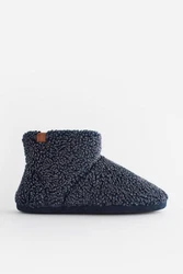 Next Hausstiefel mit Teddyfutter Dunkelblau/Hellblau/Blau/Grau
