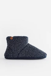 Next Hausstiefel mit Teddyfutter Dunkelblau/Hellblau/Blau/Grau