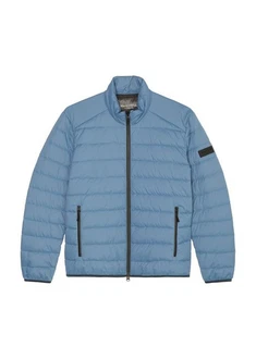 Marc O'Polo Steppjacke mit 2-Wege-Zipper Hellblau/Grau