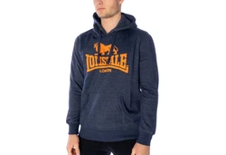 Lonsdale Hoodie Gledfield melange navy/orange