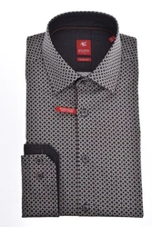 Hatico Langarmhemd Rot/Schwarz/Grau