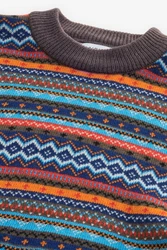 Next Bandeau Bikini Top Regular Strickpullover (1-St) Mischfarben/Hellblau