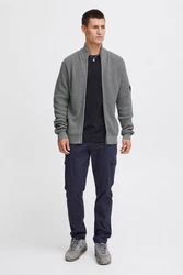 Indicode Strickjacke Hellgrau/Grau/Dunkelgrau