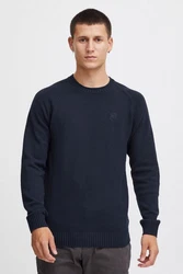 Indicode Strickpullover IDTorin Dunkelblau/Blau