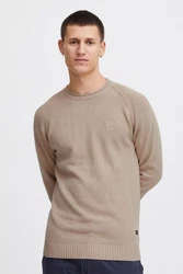 Indicode Strickpullover IDTorin Braun/Khaki/Beige