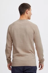 Indicode Strickpullover IDTorin Braun/Khaki/Beige