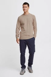 Indicode Strickpullover IDTorin Braun/Khaki/Beige