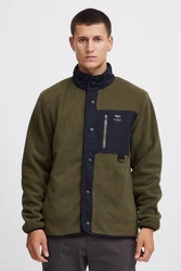Indicode Fleecejacke Dunkelgrün