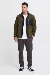 Indicode Fleecejacke Dunkelgrün