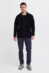 Indicode Fleecejacke Schwarz/Grau