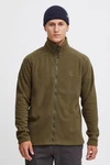 Indicode Fleecejacke Dunkelgrün/Khaki/Braun