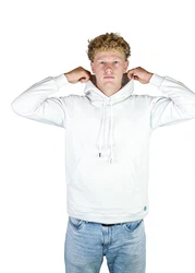 FuPer Hoodie Tristan Herren Sport und Lifestyle Weiß/Grau/Creme