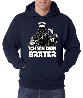 Youth Designz Kapuzenpullover Ich bin dein Brater Herren Hoodie Braun