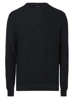 Andrew James Strickpullover Dunkelblau/Schwarz/Dunkelgrau