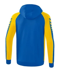 Erima Sweatjacke SIX WINGS Kapuzenjacke Gelb/Hellblau/Grün