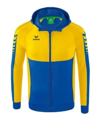 Erima Sweatjacke SIX WINGS Kapuzenjacke Gelb/Hellblau/Grün