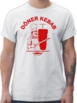 Shirtracer T-Shirt Original Döner Kebab Logo Dunkelrot/Türkis/Braun/Hellblau