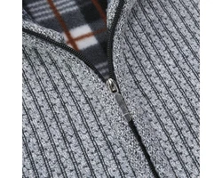 Allthemen Strickjacke mit Stehkragen Herren Cardigan 