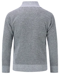 Allthemen Strickjacke mit Stehkragen Herren Cardigan 