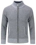 Allthemen Strickjacke mit Stehkragen Herren Cardigan 