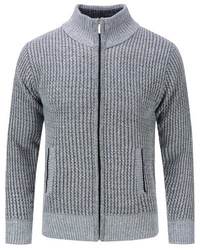Allthemen Strickjacke mit Stehkragen Herren Cardigan 