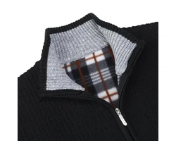 Allthemen Strickjacke mit Stehkragen Herren Cardigan 