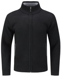 Allthemen Strickjacke mit Stehkragen Herren Cardigan 