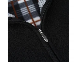 Allthemen Strickjacke mit Stehkragen Herren Cardigan 
