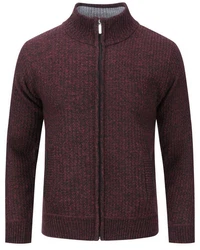 Allthemen Strickjacke mit Stehkragen Herren Cardigan 