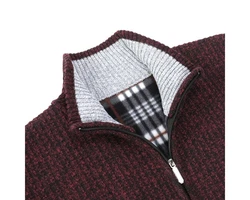 Allthemen Strickjacke mit Stehkragen Herren Cardigan 
