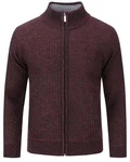 Allthemen Strickjacke mit Stehkragen Herren Cardigan 