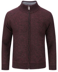 Allthemen Strickjacke mit Stehkragen Herren Cardigan 