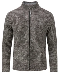 Strickjacke mit Stehkragen Herren klassischer Cardigan