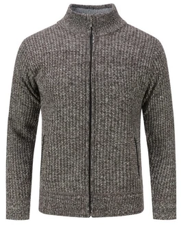 Allthemen Strickjacke mit Stehkragen Herren Cardigan
