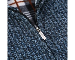Allthemen Strickjacke mit Stehkragen Herren Cardigan 