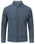 Allthemen Strickjacke mit Stehkragen Herren Cardigan 