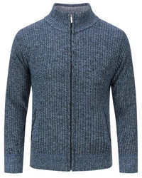 Allthemen Strickjacke mit Stehkragen Herren Cardigan 