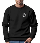 Neverless Sweatshirt Herren Motiv Drip Face Drippy Smile Herz-Augen Lächeln Schwarz