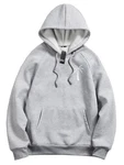 RMK Hoodie Herren Pullover Basic Kapuze Grau/Hellgrau