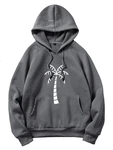 RMK Hoodie Herren Pullover Basic Kapuze Grau/Dunkelgrau/Hellgrau