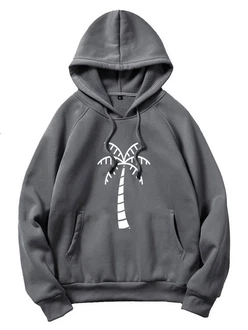 RMK Hoodie Herren Pullover Basic Kapuze Grau/Dunkelgrau/Hellgrau