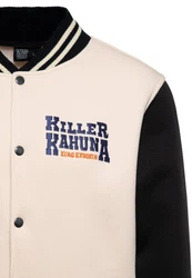KingKerosin Collegejacke Killer Kahuna Dunkelblau/Creme/Beige/Weiß