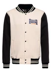 KingKerosin Collegejacke Killer Kahuna Dunkelblau/Creme/Beige/Weiß