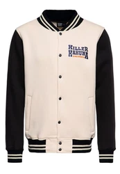 KingKerosin Collegejacke Killer Kahuna Dunkelblau/Creme/Beige/Weiß