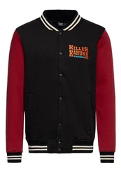 KingKerosin Collegejacke Killer Kahuna Lila/Rot/Dunkelrot/Braun