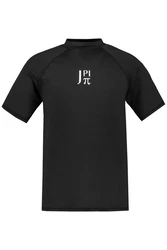 JP1880 T-Shirt Schwimmshirt Stehkragen UV-Schutz Schwarz