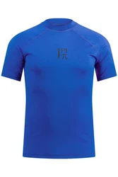 JP1880 T-Shirt Schwimmshirt Stehkragen UV-Schutz Blau