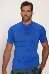 JP1880 T-Shirt Schwimmshirt Stehkragen UV-Schutz Blau