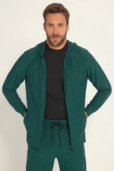 JP1880 Fleecejacke Hoodiejacke FLEXNAMIC Fitness QuickDry Dunkelgrün/Grün