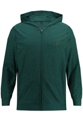 JP1880 Fleecejacke Hoodiejacke FLEXNAMIC Fitness QuickDry Dunkelgrün/Grün
